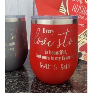 His & Her Tumbler Set - Love Story