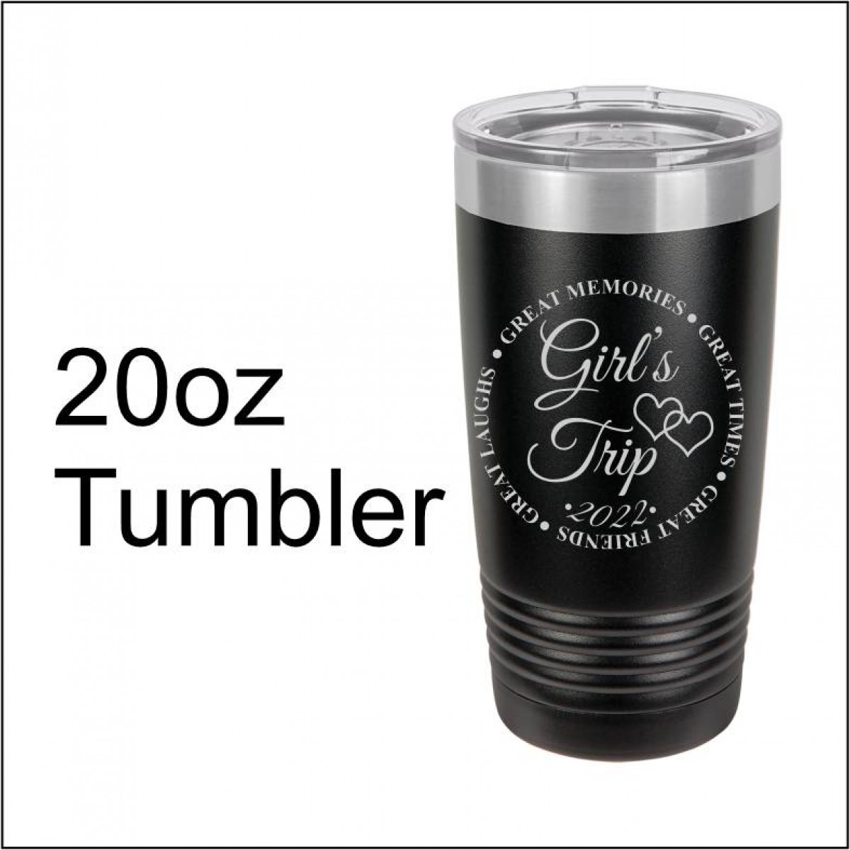 Girls Trip personalized Custom Tumbler Engraved With Name And Year
