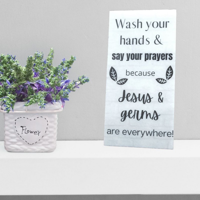 Cornerstone/Bathroom Series--Jesus and Germs Cornerstone/Bathroom Series--Jesus and Germs
