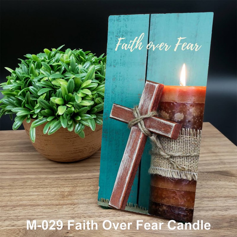Faith Over Fear Candle Table Decoration Thoughtful Gifts faith-over-fear-candle-table-decoration-thoughtful-gifts