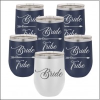 The Bride Tribe 12oz wine tumbler set