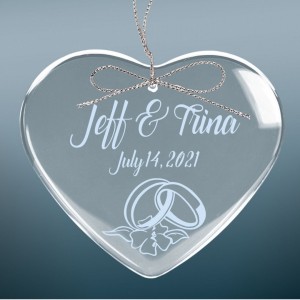 Crystal Heart Occasion Ornament