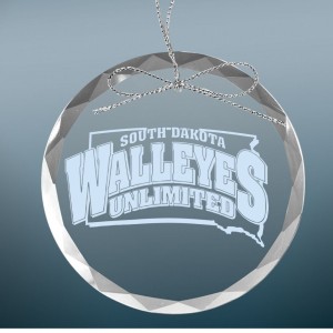 Crystal Round  Occasion Ornament