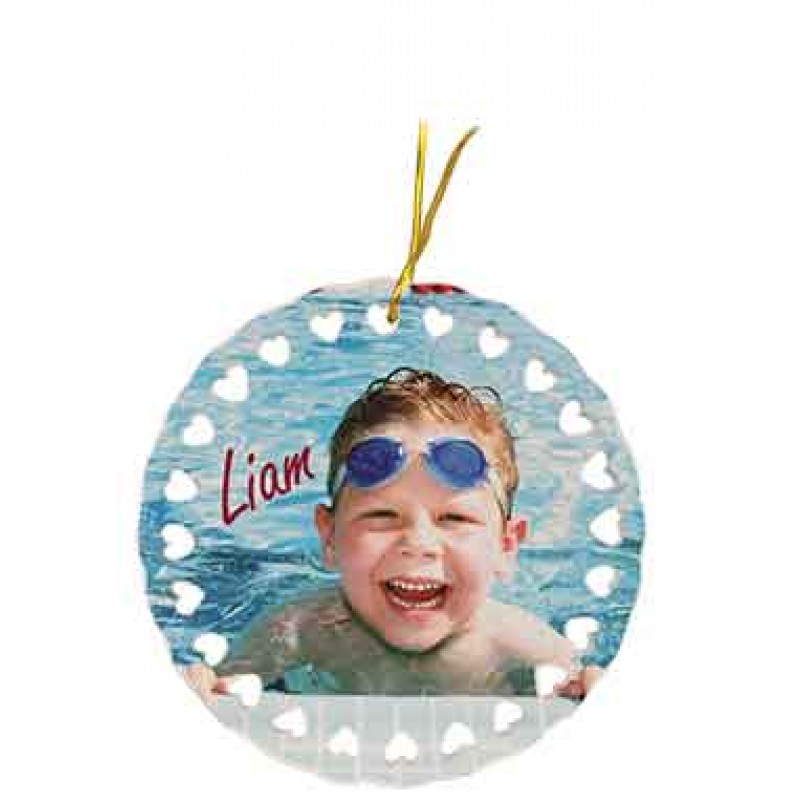 Ceramic 4" Round Ornament - One Sided Ceramic 4" Round Ornament - One Sided
