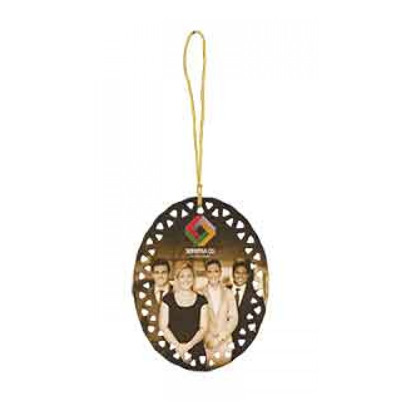 Ceramic Oval Ornament - Two Sided Ceramic Oval Ornament - Two Sided