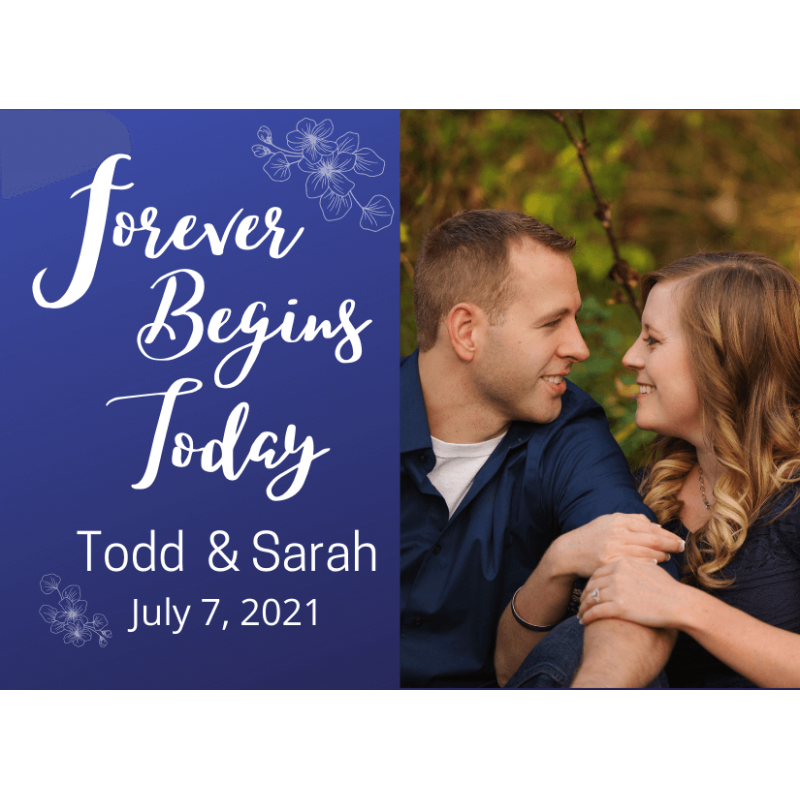 Wedding Sign - Forever Begins Today