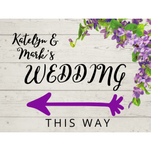 Yard Sign - Directions on White Barnwood
