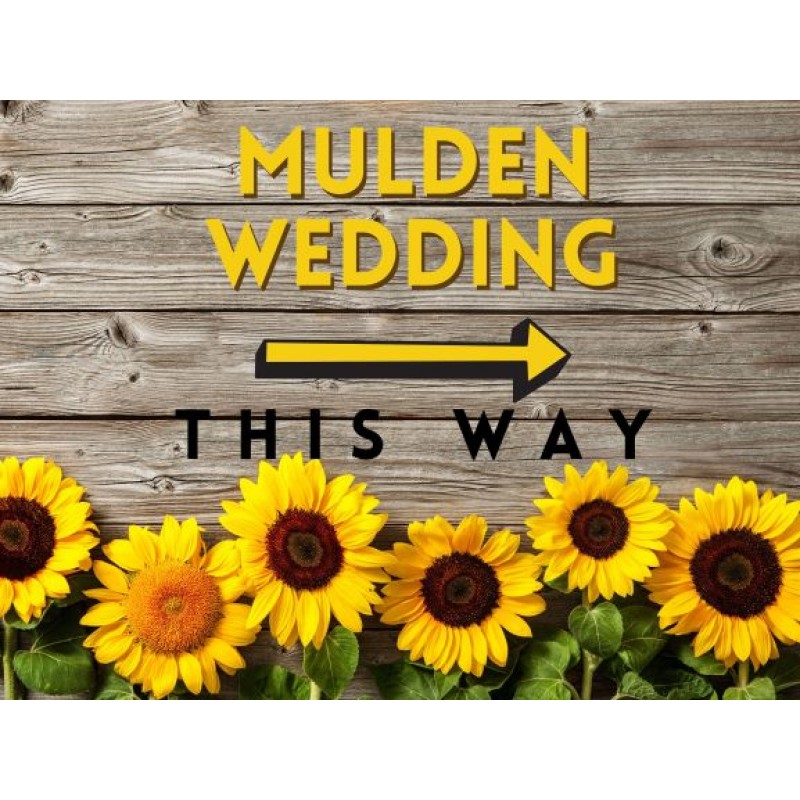 Yard Sign - Wedding This Way Yard Sign - Wedding This Way