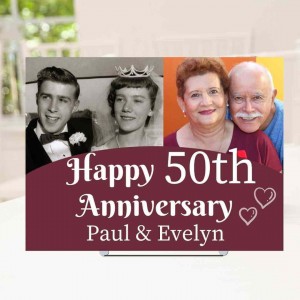 Anniversary Sign  - Then & Now